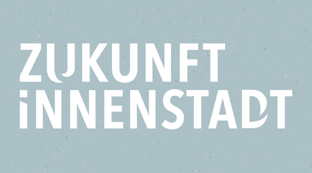 Logo des Förderprogramms „Zukunft Innenstadt“ (Schriftzug)